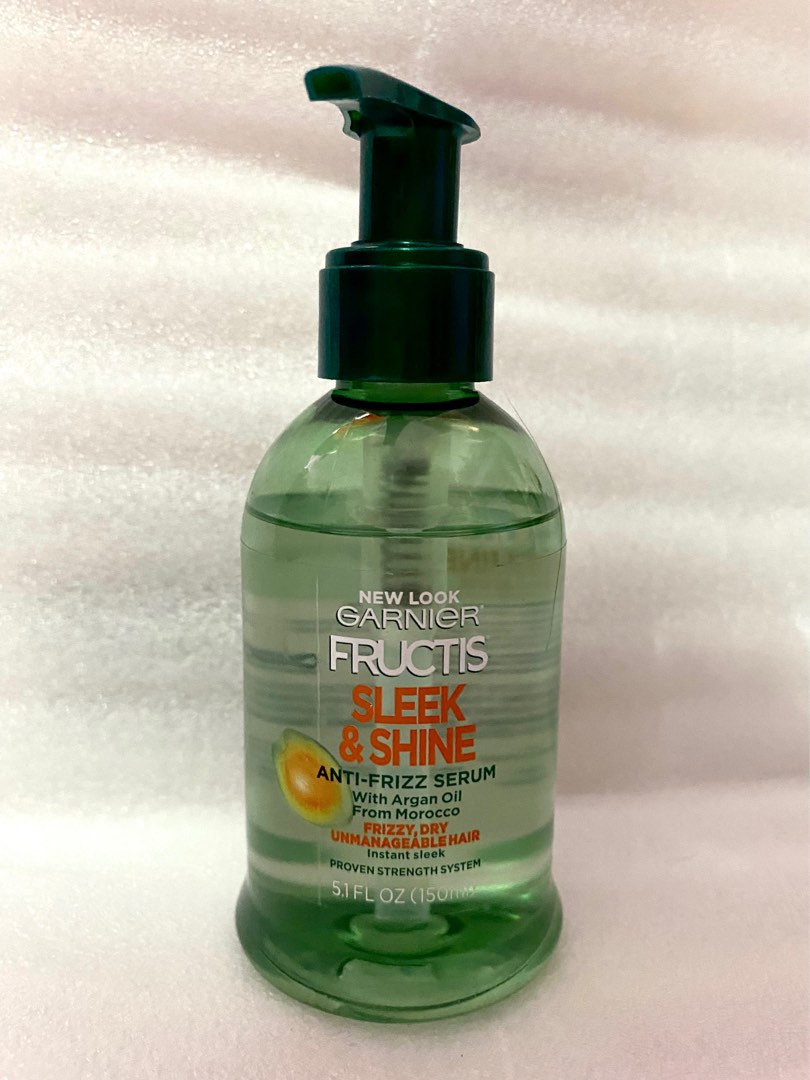 Garnier Fructis Sleek & Shine Anti-Frizz Serum Frizzy Dry Unmanageable Hair  5.1 fl. oz.