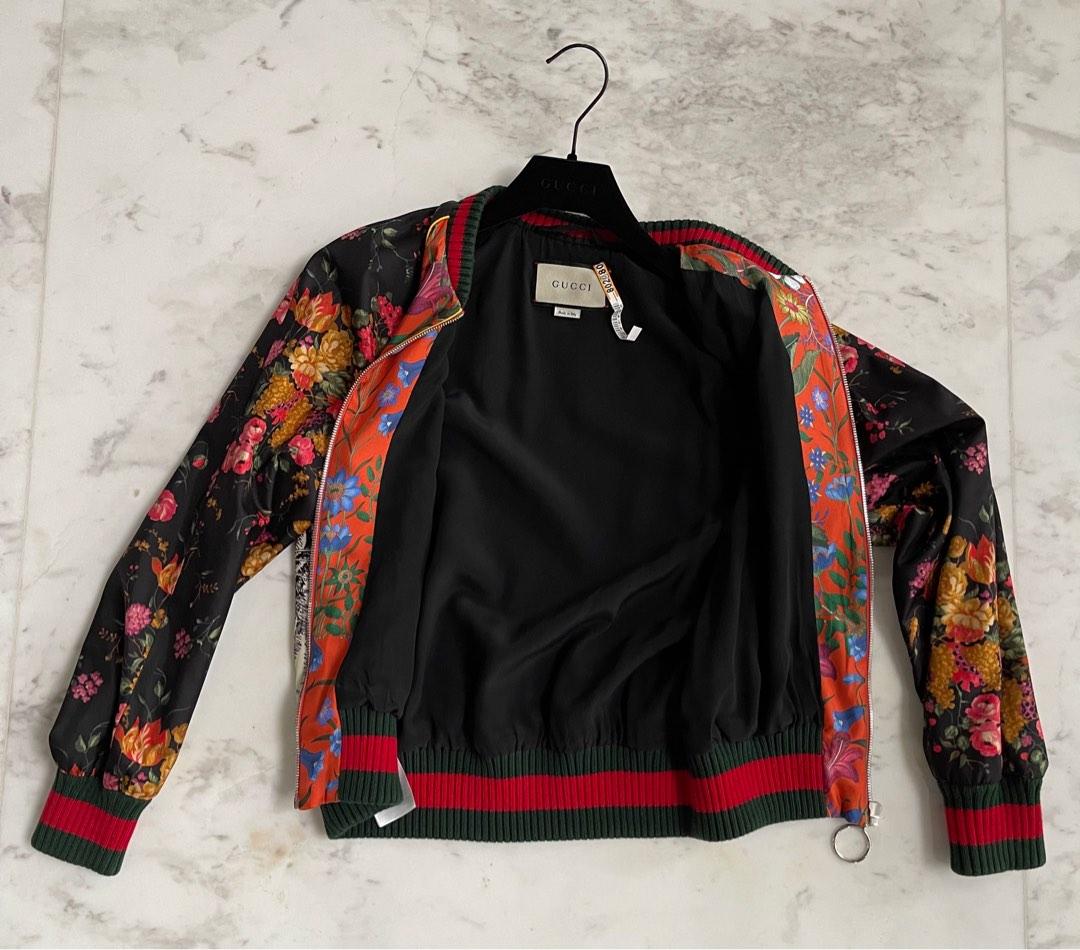 Shop GUCCI 2024 SS Leather bomber jacket with Gucci lettering (746633 XNAYB  9791) by Garnet_