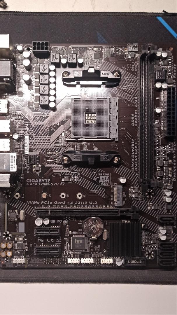 GIGABYTE GAA320MS2H V2 Motherboard, Computers & Tech, Parts