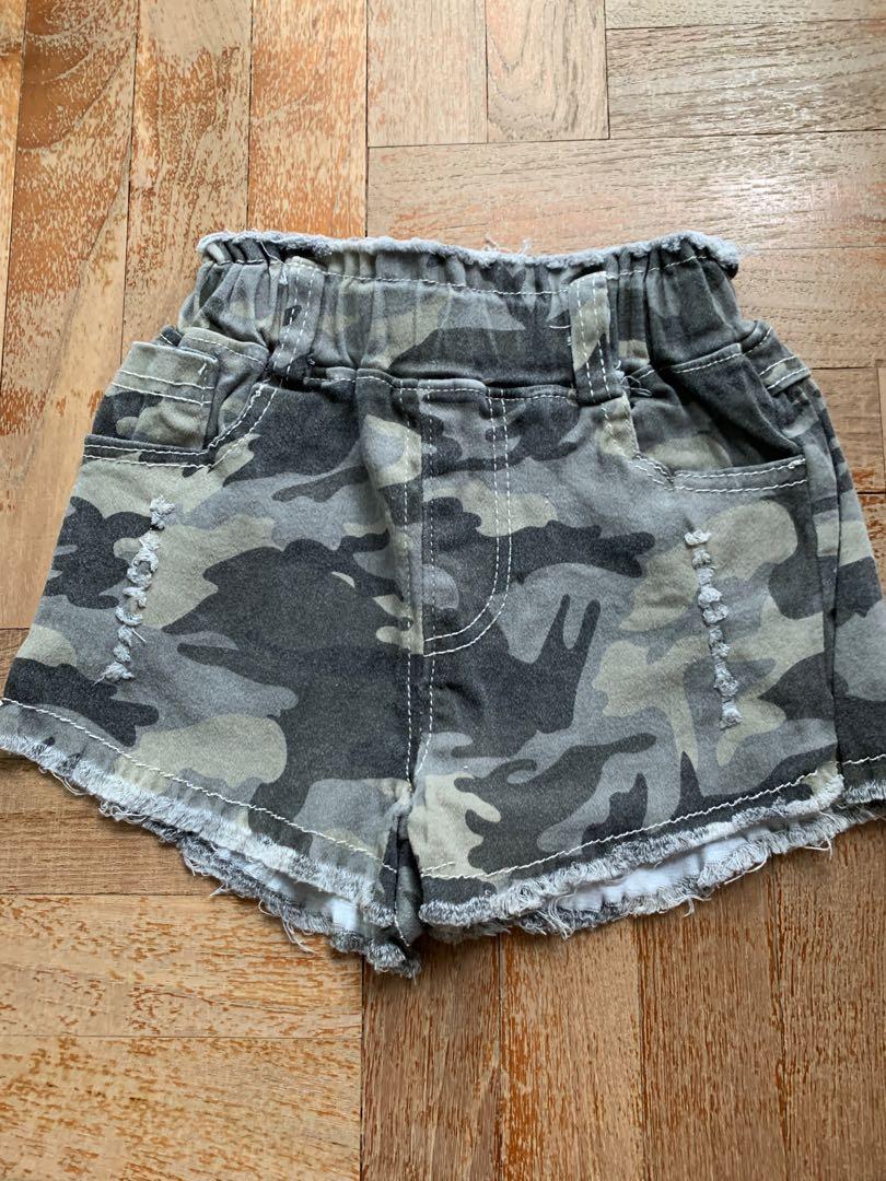 Girls Camouflage Shorts Babies Kids Babies Kids Fashion on