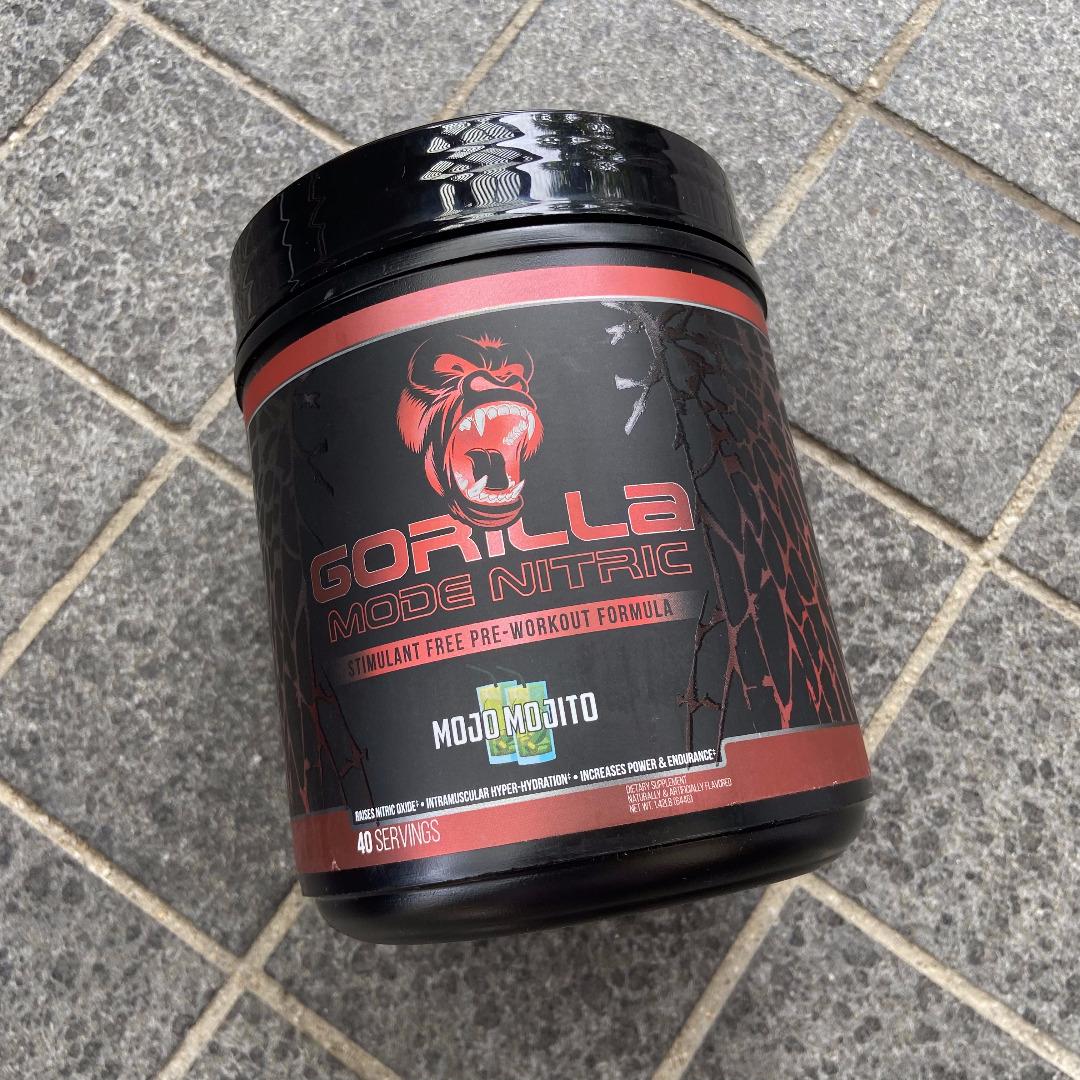 (READY STOCK) Gorilla Mode Nitric Pre Workout, Health & Nutrition