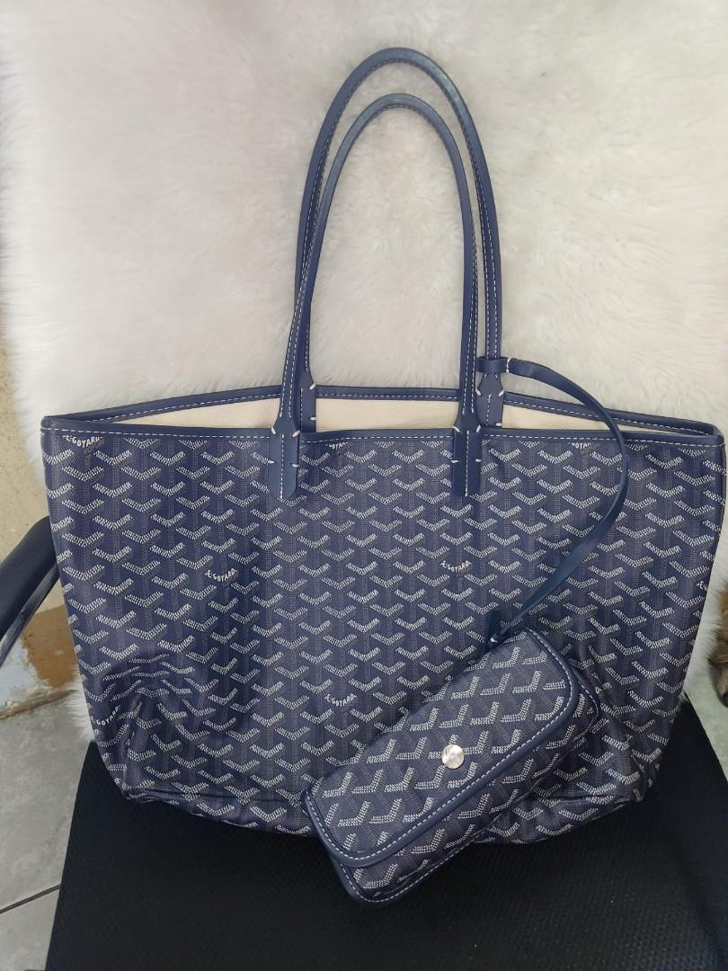 Goyard St Louis MM Navy Blue, Women's Fashion, Bags & Wallets, Tote Bags on  Carousell