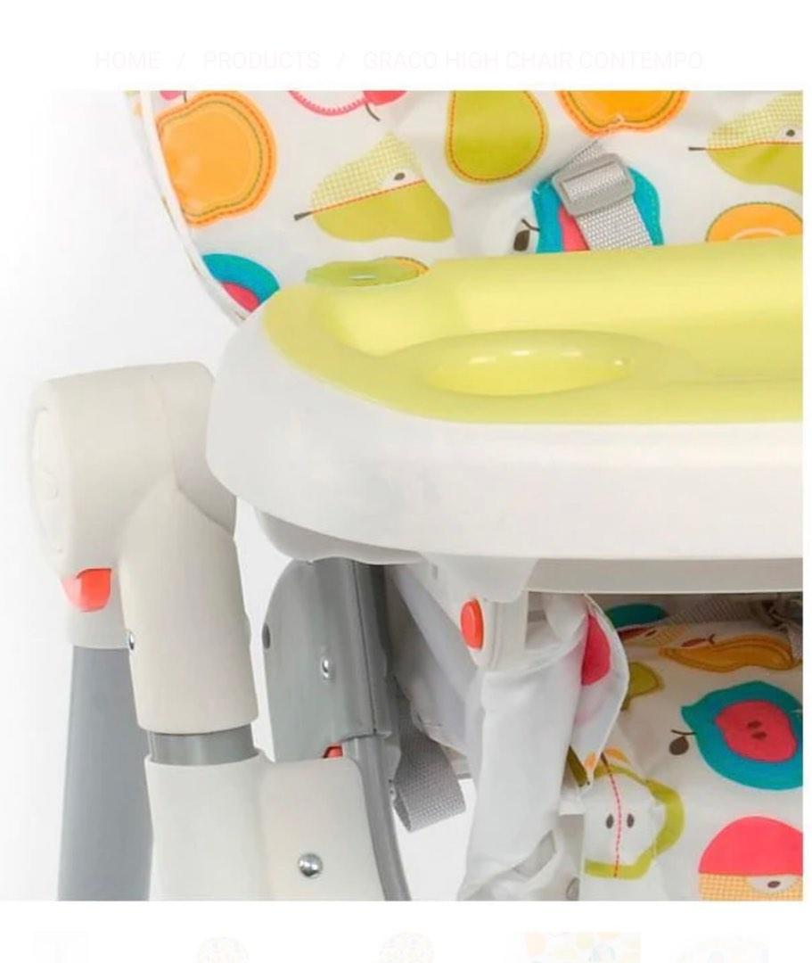 GRACO HIGH CHAIR CONTEMPO Fruit Kingdom, Babies & Kids, Nursing