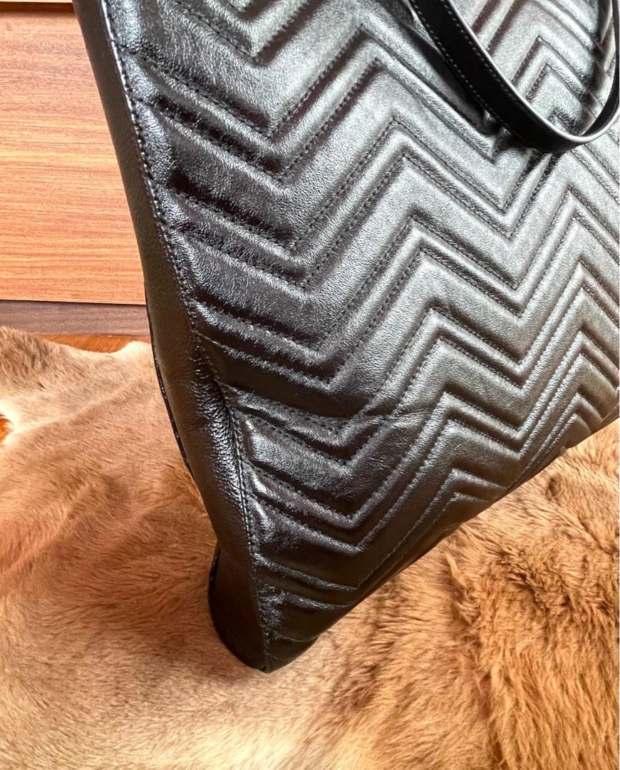 Gg marmont large chevron quilted discount leather shoulder bag