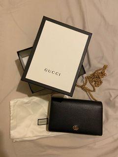 AUTHENTIC - Gucci wallet on chain bag