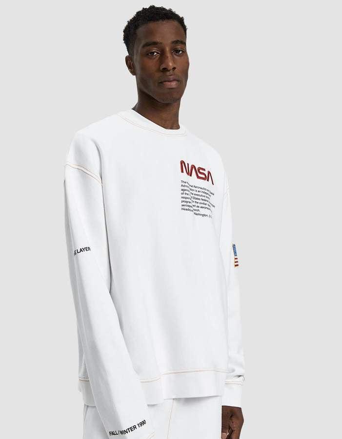 Heron Preston x NASA Crewneck Sweatshirt Men s Fashion Tops