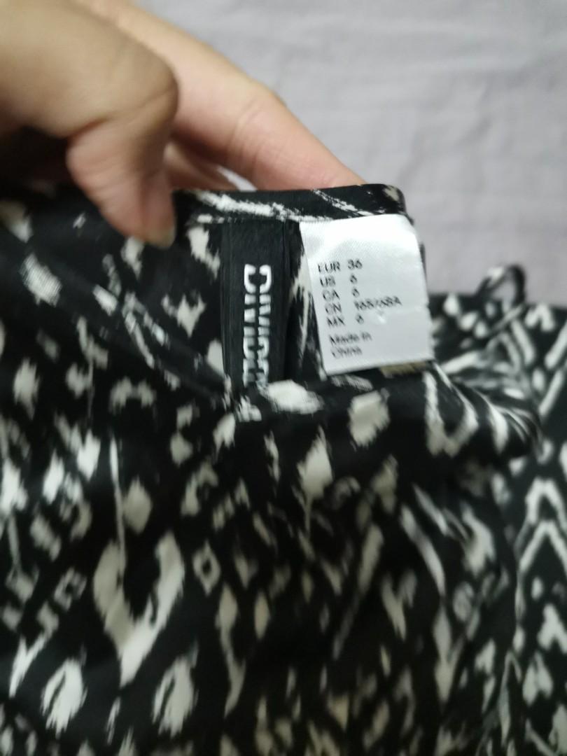 H&M ikat print satin jumpsuit, Women's Fashion, Dresses & Sets ...