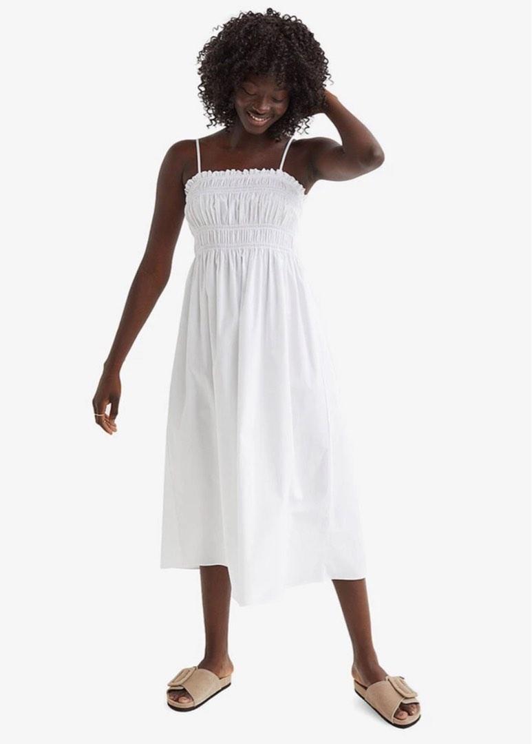 H&m white midi dress sale