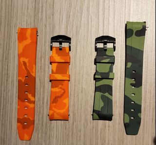 RED CAMO RUBBER STRAP FOR APPLE WATCH – Horus Straps