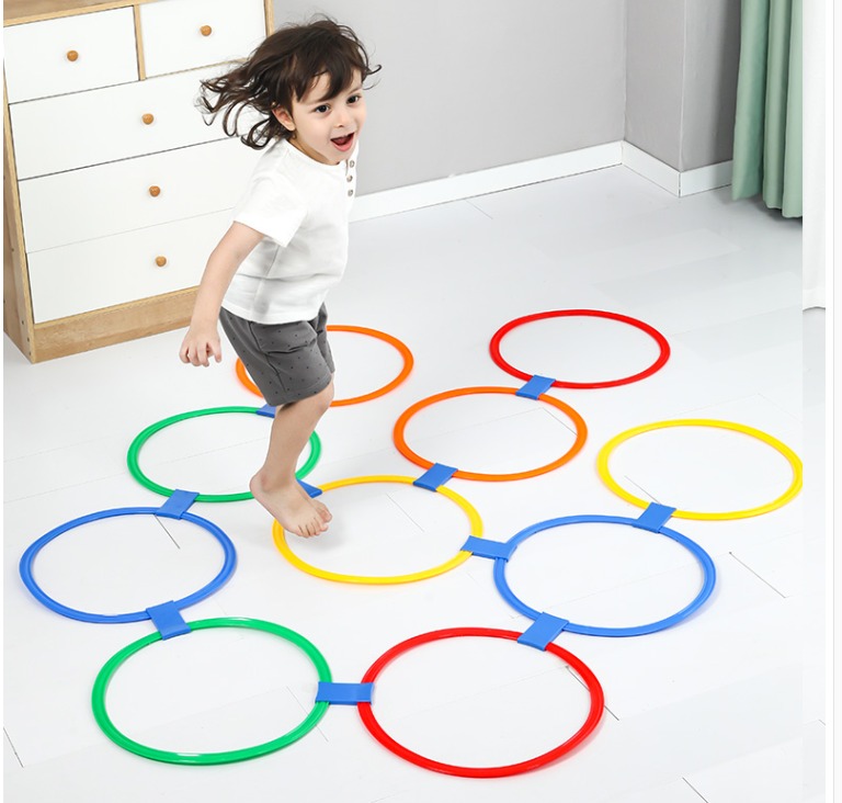 hula hoop kids jumping rings circles kindergarten teaching aids, Babies ...