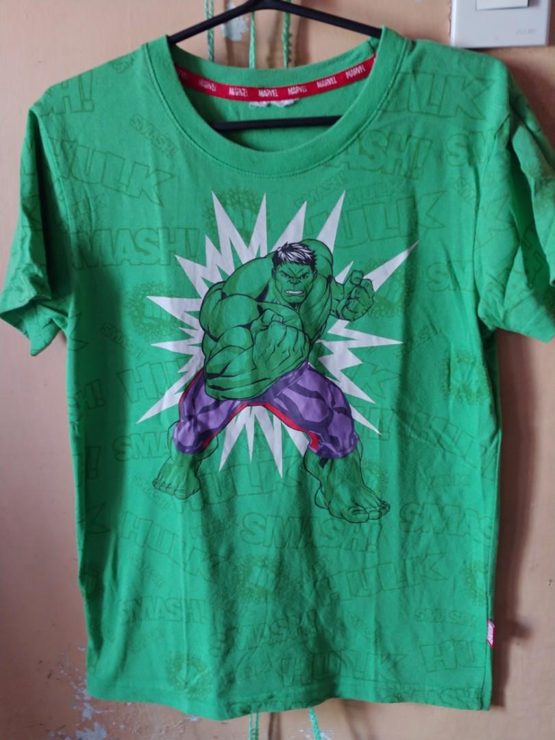 Hulk Marvel Shirt, Babies & Kids, Babies & Kids Fashion on Carousell