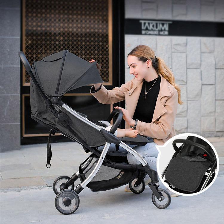 iDS Aluminium Self Folding Stroller Baby Pram Lightweight Stroller Compact Gravity Fold Automatic Fold Baby Carriages Light Stroller