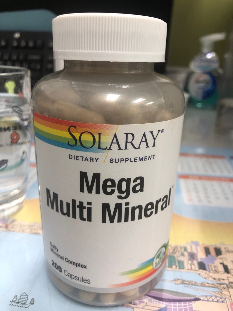 Solaray Mega Multi Mineral 超多礦物質 200粒, 健康及營養食用品, 健康補充品, 健康補充品 維他命及補充品