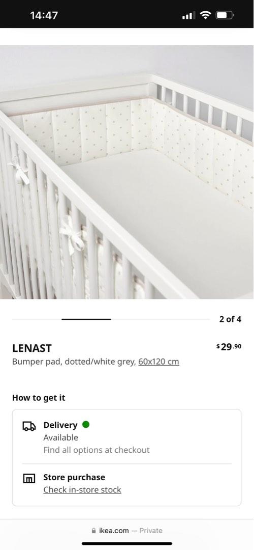IKEA baby crib bumper, Babies & Kids, Baby Nursery & Kids Furniture