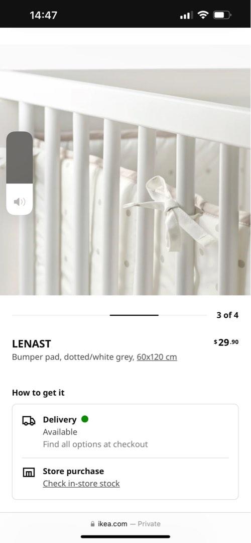 IKEA baby crib bumper, Babies & Kids, Baby Nursery & Kids Furniture