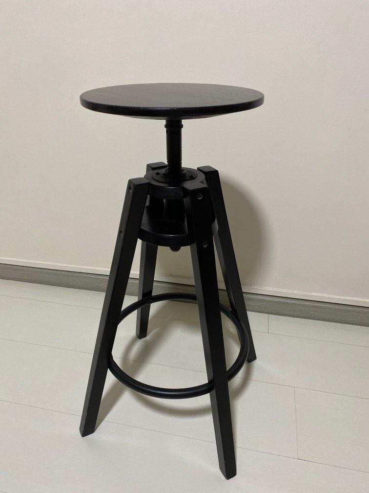 IKEA Bar Stool, black, Furniture & Home Living, Furniture, Chairs on