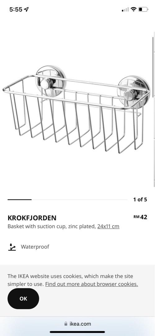 KROKFJORDEN Toilet roll stand, zinc plated - IKEA