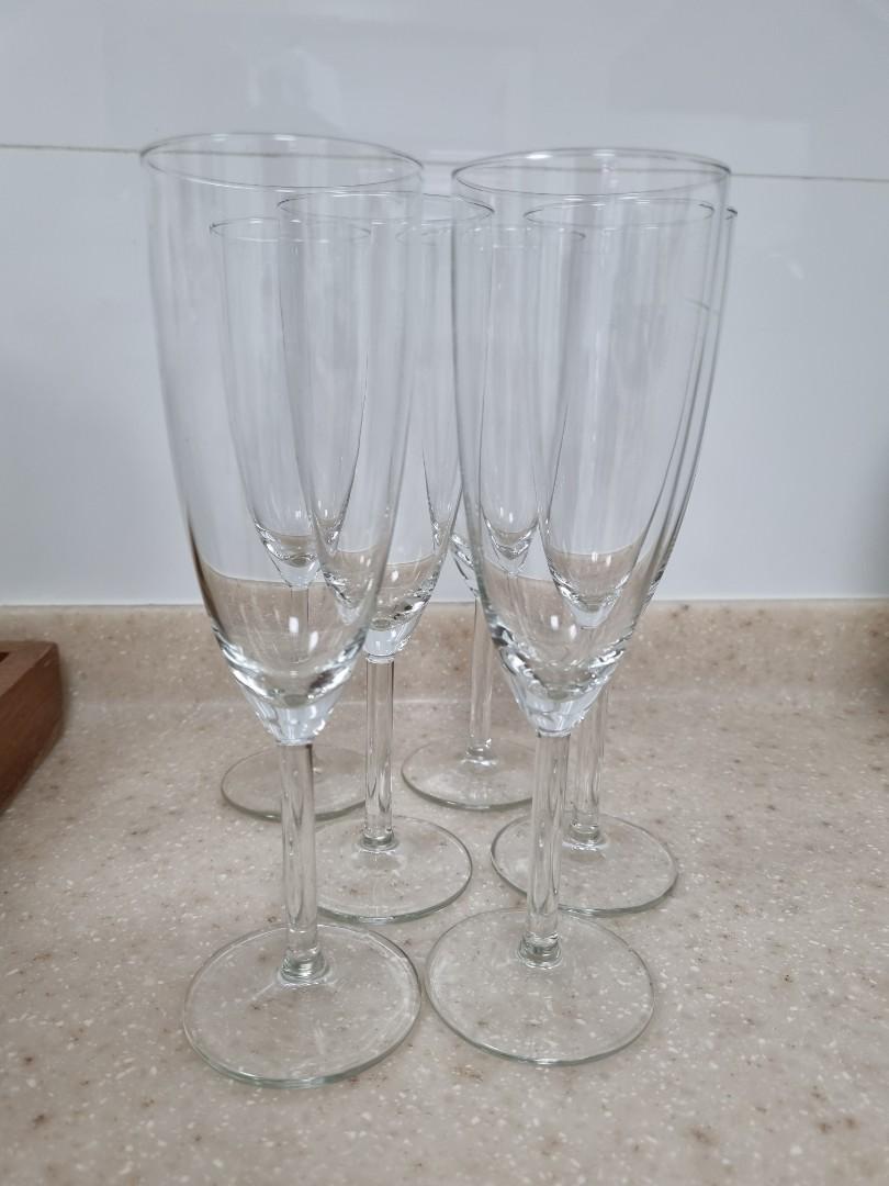 Ikea champagne glasses, Furniture & Home Living, Kitchenware