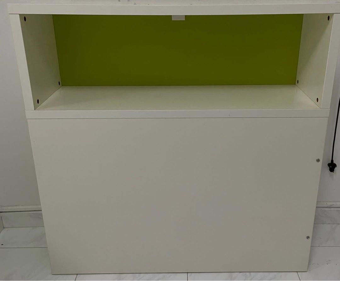 IKEA flaxa headboard with pull out storage trolley, Furniture & Home