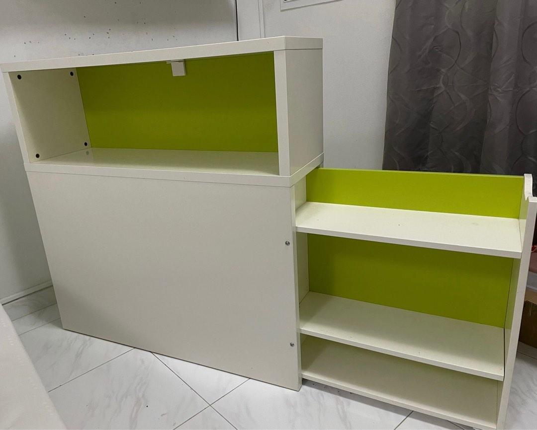 IKEA flaxa headboard with pull out storage trolley, Furniture & Home