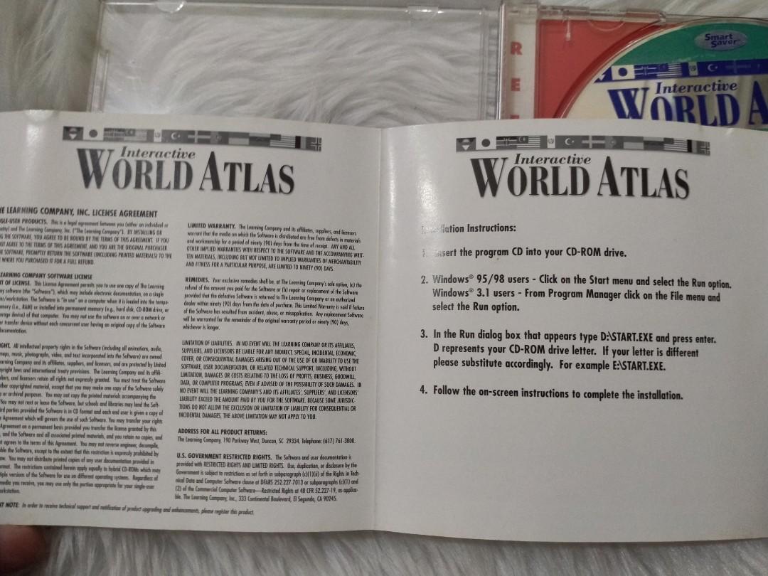Interactive world atlas hobbies toys music media cds dvds on