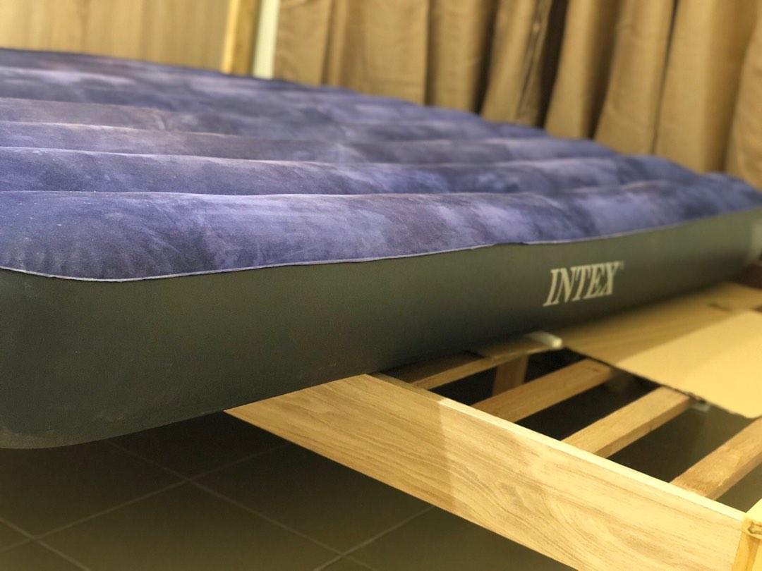 Intex Full Classic Downy Air Mattress with Fiber Technology, Furniture
