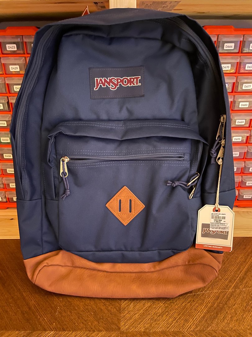 JanSport City View Navy Backpack, Men's Fashion, Bags, Backpacks on ...