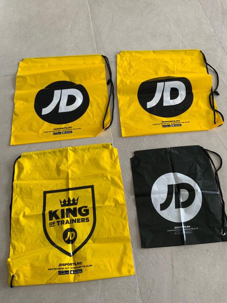 AUTHENTIC JD Sports Plastic Drawstring Bag Men s Fashion