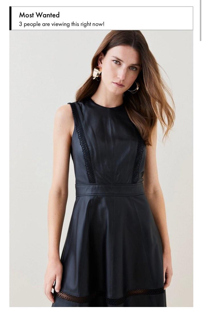 Karen millen leather dress outlet
