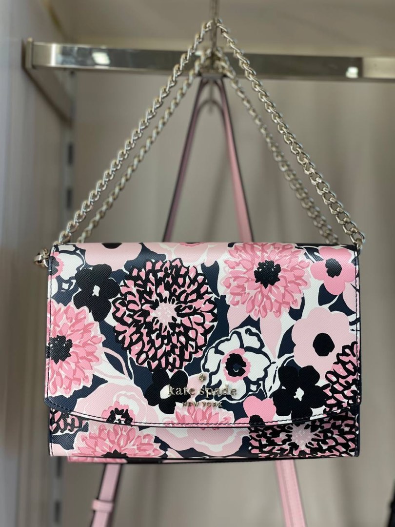 Kate Spade Carson Dahlia Floral Print in Pink Multu, Luxury, Bags & Wallets  on Carousell