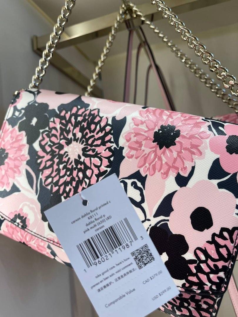 Kate Spade Carson Dahlia Floral Print in Pink Multu, Luxury, Bags & Wallets  on Carousell