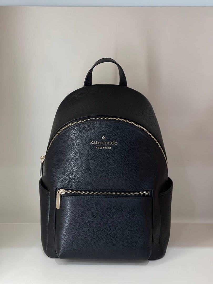 Kate Spade Leila Medium Dome Backpack in Black, Luxury, Bags & Wallets on  Carousell