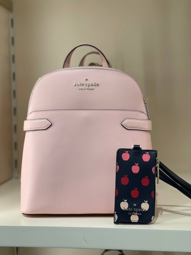 Kate Spade Staci Dome Backpack and Lanyard Bundle, Luxury, Bags & Wallets  on Carousell