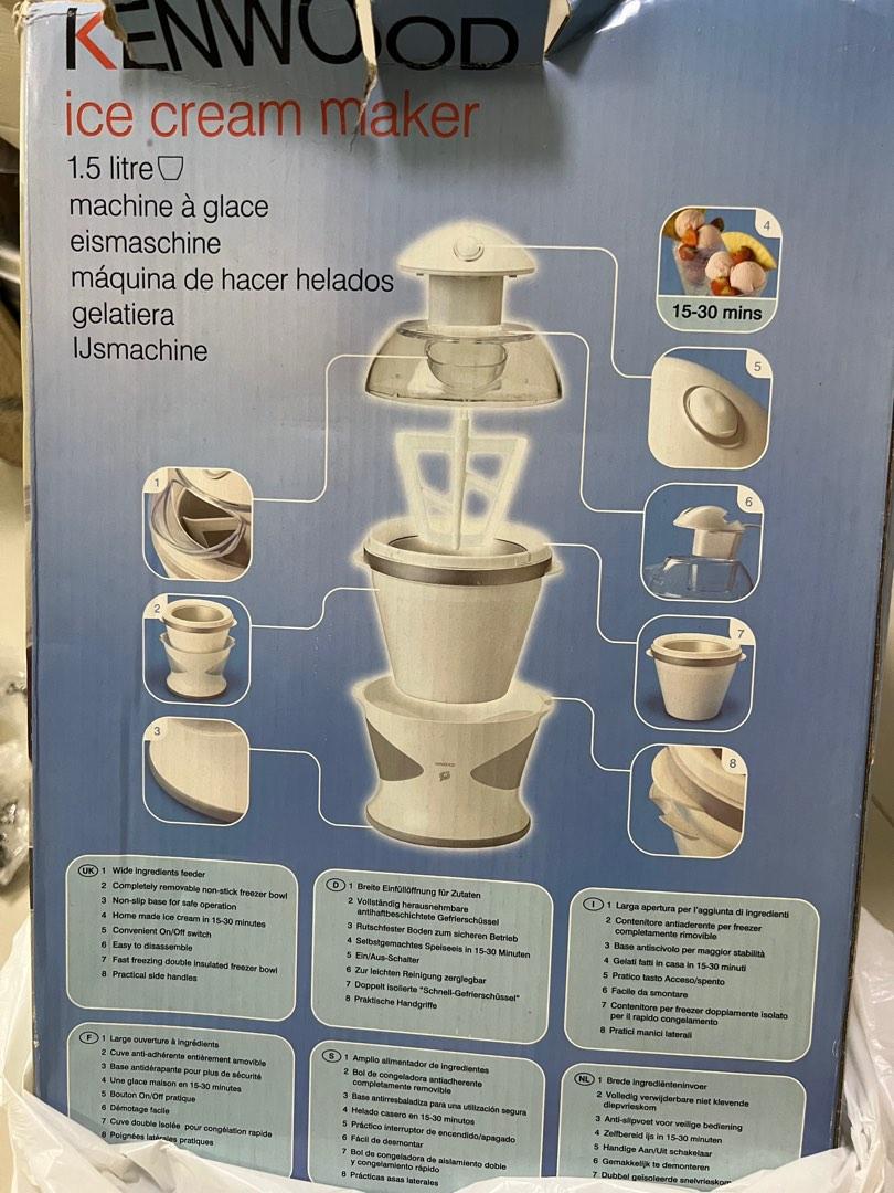 Kenwood icecream maker, TV & Home Appliances, Kitchen Appliances, Ice