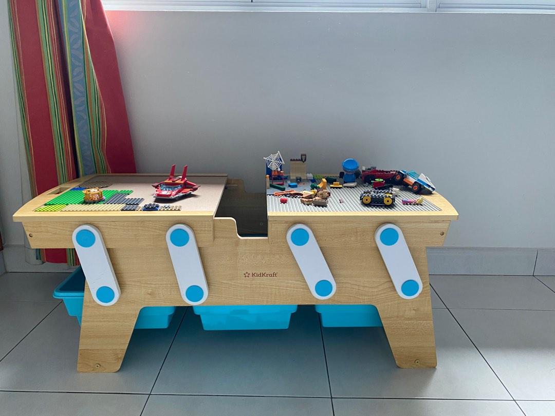 Kidkraft building bricks top play and store table