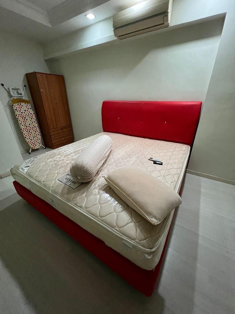 King Size Bed and Mattress, Furniture & Home Living, Furniture, Bed