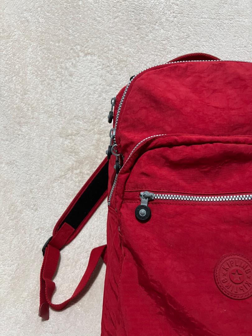 Kipling Seoul Red Backpack, Women's Fashion, Bags & Wallets, Backpacks ...