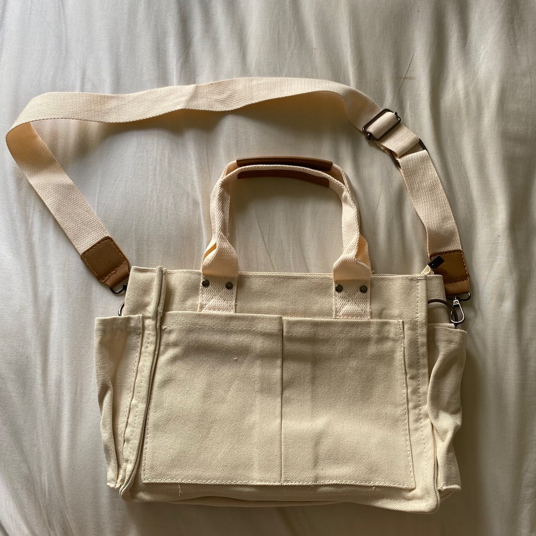 Korean Canvas Bag Women S Fashion Bags Wallets Tote Bags On Carousell