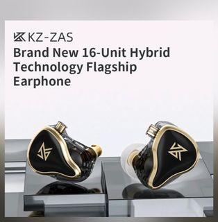 KZ ZAS 16-unit Hybrid in-ear monitors earphones