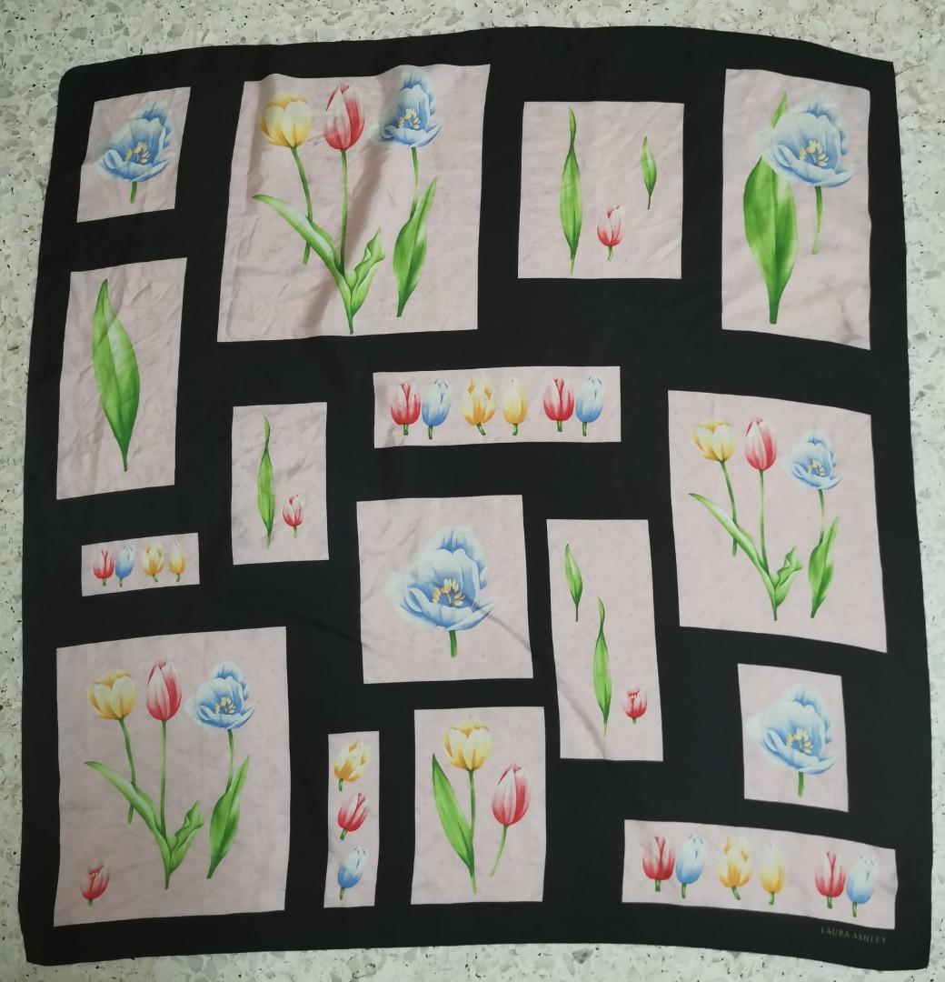 Laura Ashley Silk Vintage Scarf