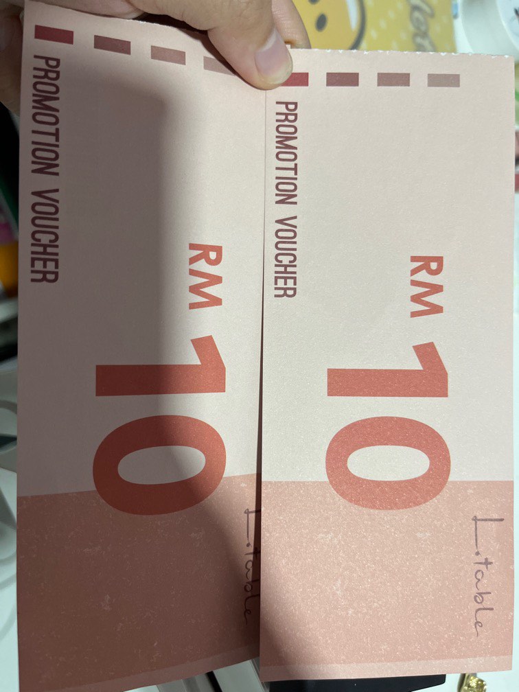 Lavender L Table Voucher Food, Tickets & Vouchers, Vouchers on Carousell