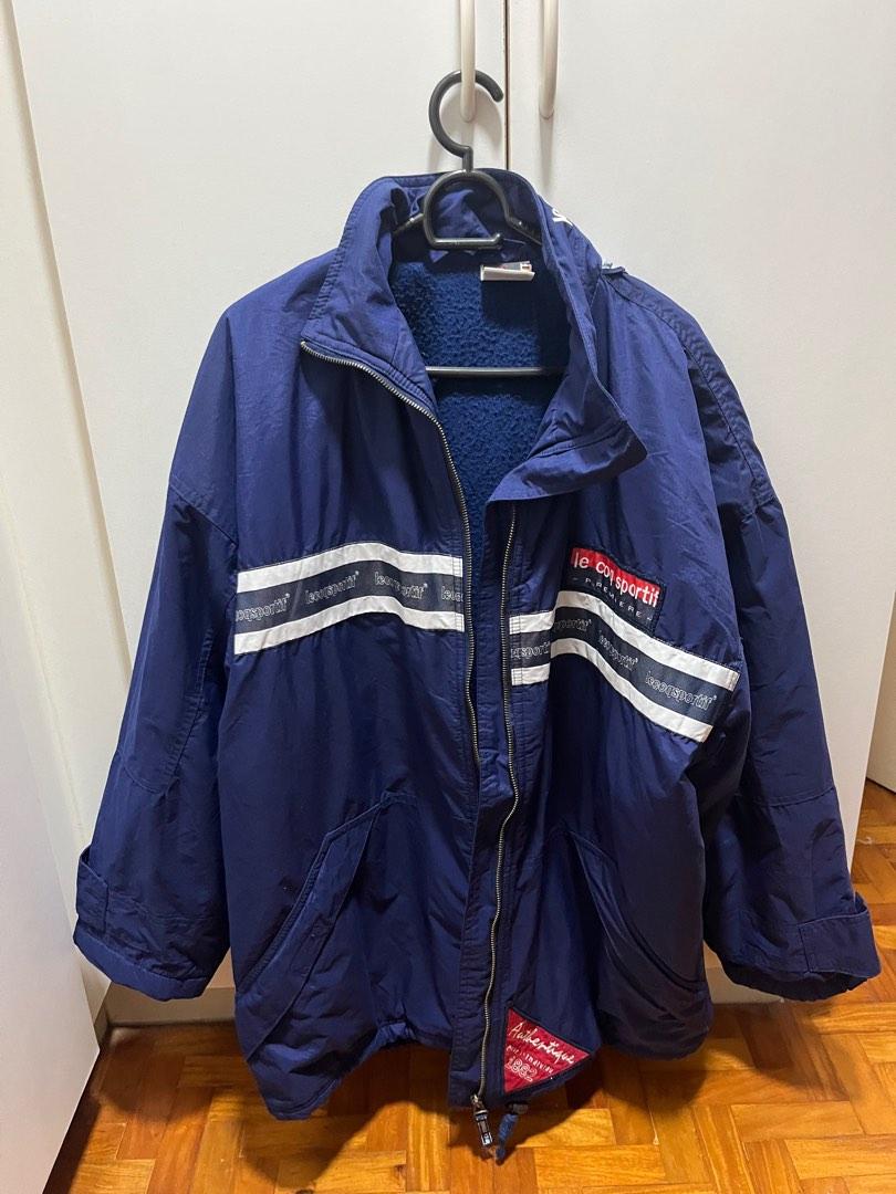 Veste Vintage LE COQ SPORTIF Années 70 - Bleu - Taille 16 Ans - Tracktop