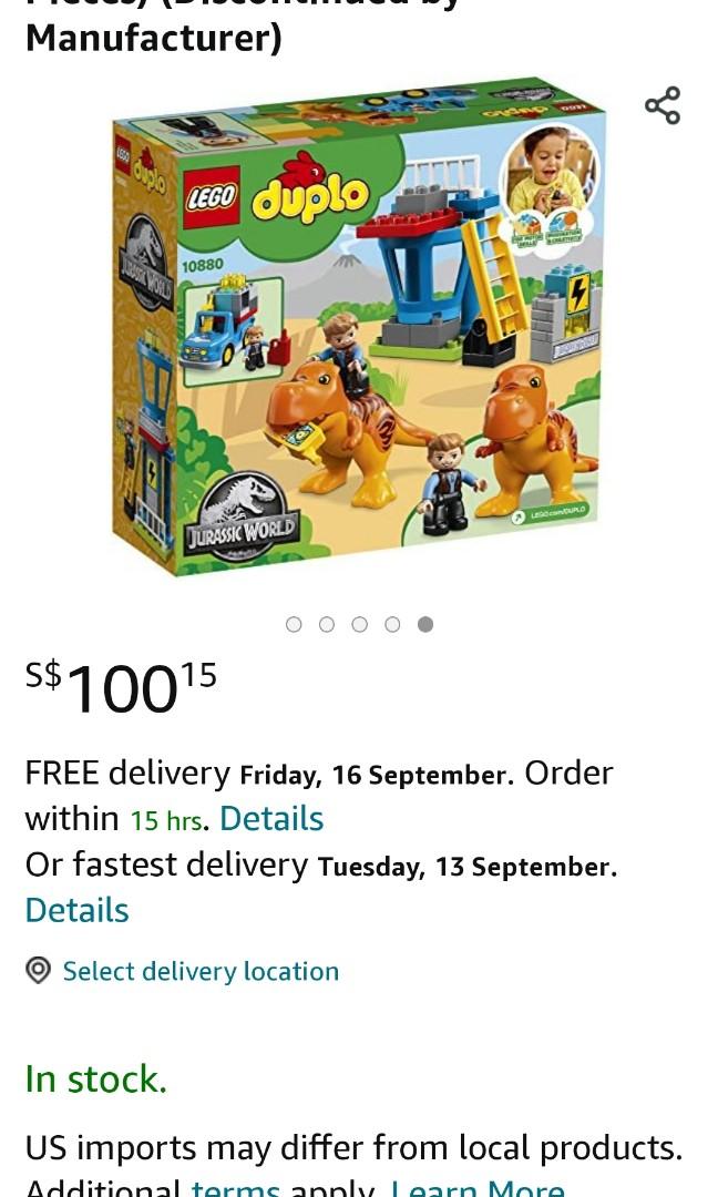Lego 10880 Jurassic World T.Rex Tower, Hobbies & Toys, Toys & Games on ...