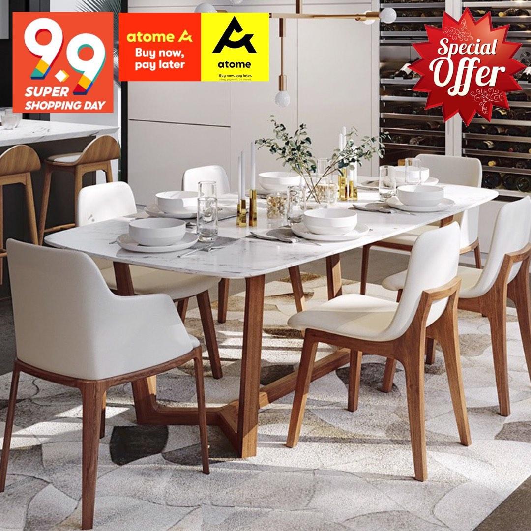 120cm marble dining discount table and chairs