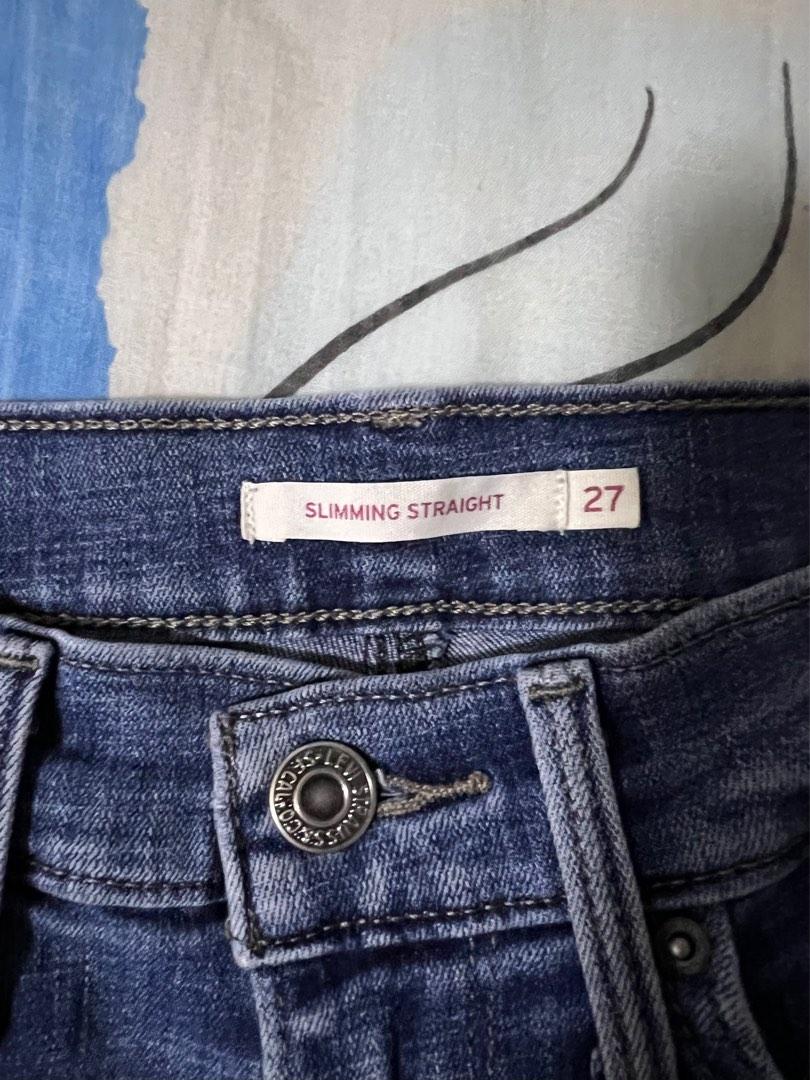 Levi's slimming straight jeans, Women's Fashion, Bottoms, Jeans & Leggings  on Carousell