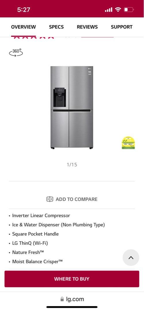 LG 2 DR fridge, TV & Home Appliances, Kitchen Appliances, Refrigerators