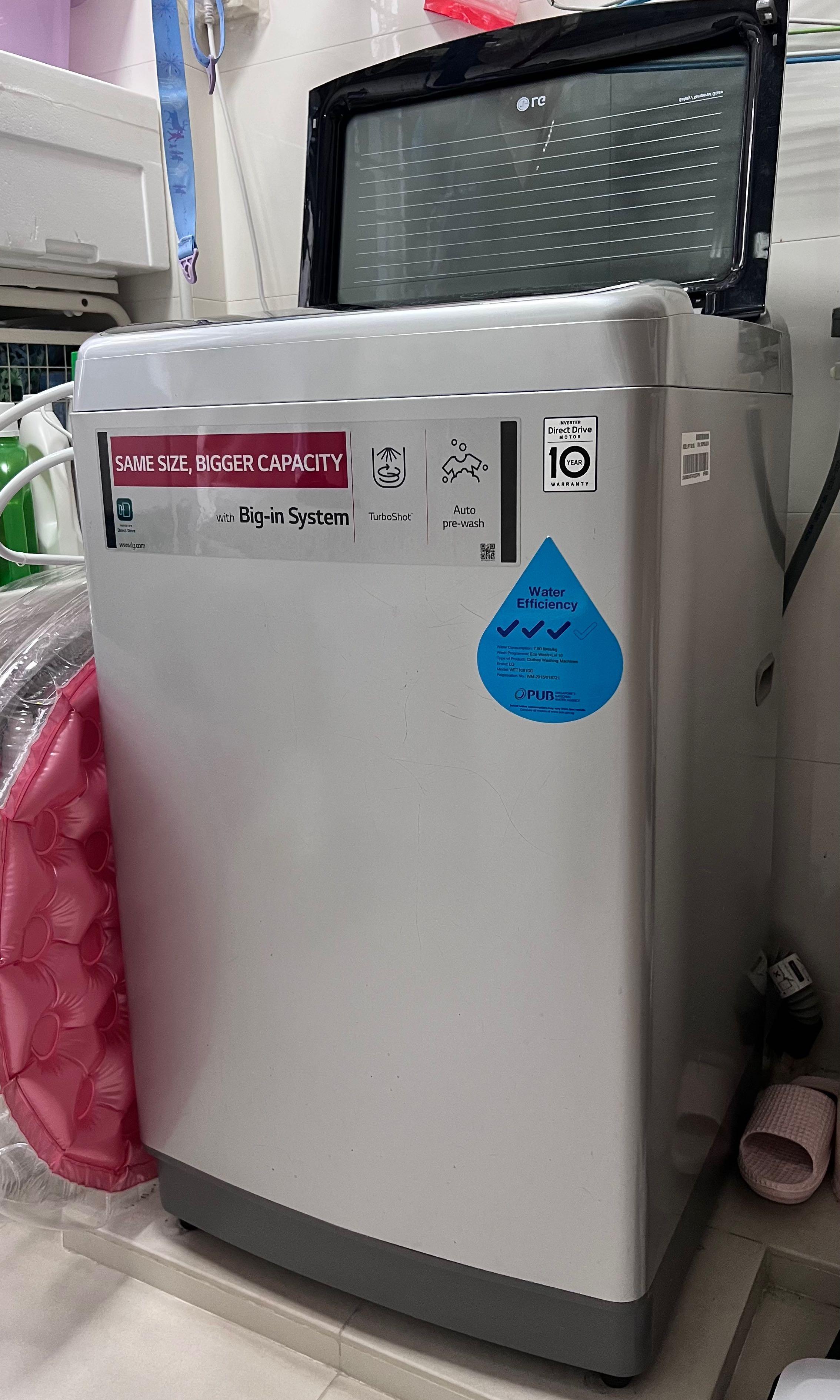 10kg LG direct drive washing machine 10kg, TV & Home Appliances