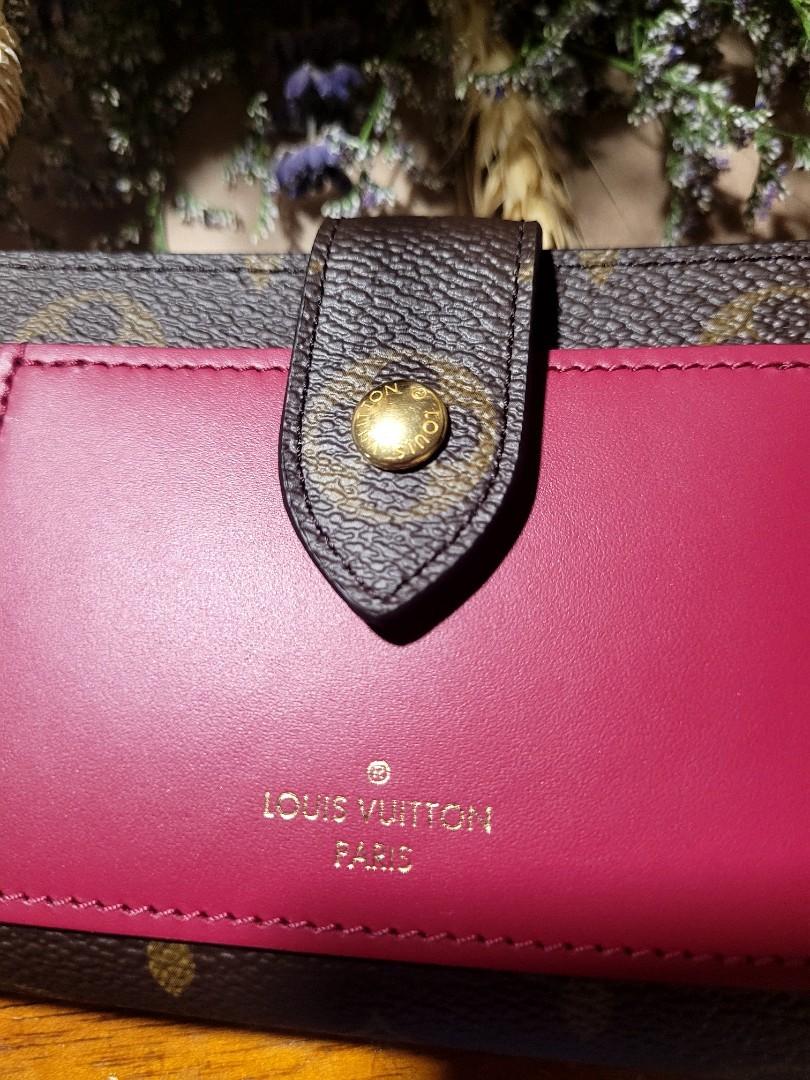 Ariane Compact Wallet Monogram Fuchsia, Luxury, Bags & Wallets on Carousell