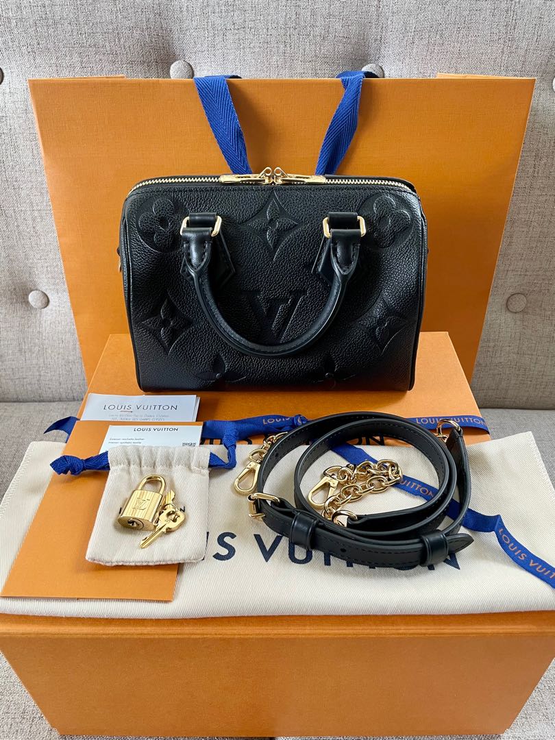 SOLD - LV Speedy Bandoulière 20 Black Monogram Empreinte Leather (NFC)_Louis  Vuitton_BRANDS_MILAN CLASSIC Luxury Trade Company Since 2007