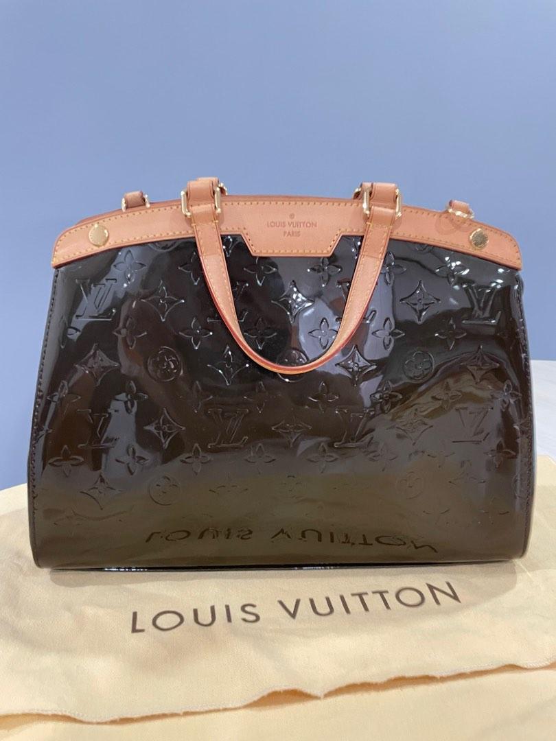 Louis Vuitton Terre D'Ombre Monogram Vernis Brea GM Handbag